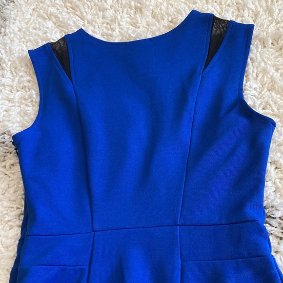 Mossimo Dress Blue Black Mesh Cut Out Size Small - Picture 7 of 13
